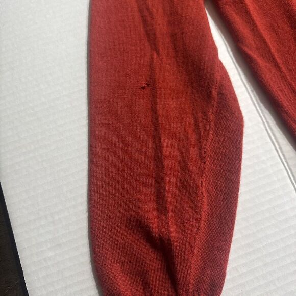 Rodd & Gunn 100% Extra Fine Merino Wool Red Long Sleeve Sweater Mens M (Flaw) - Picture 4 of 10
